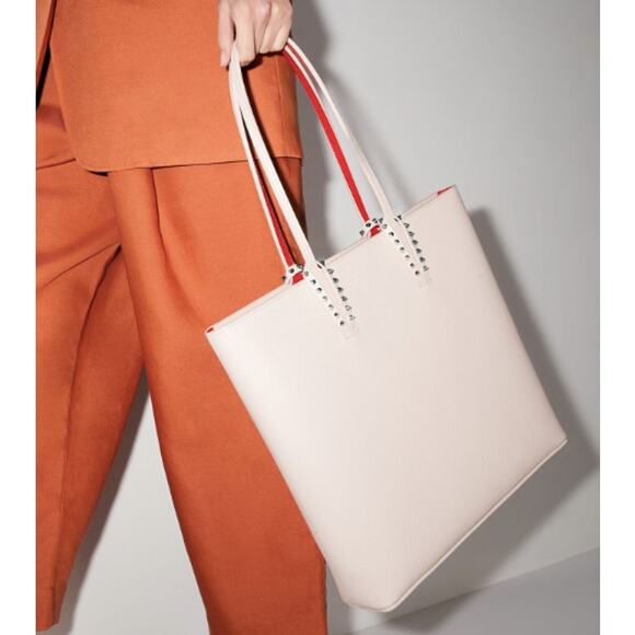 NEW! CHRISTIAN LOUBOUTIN LEATHER ZIP SHOULDER TOTE BAG PURSE NWT AUTHENTIC! - Picture 3 of 9